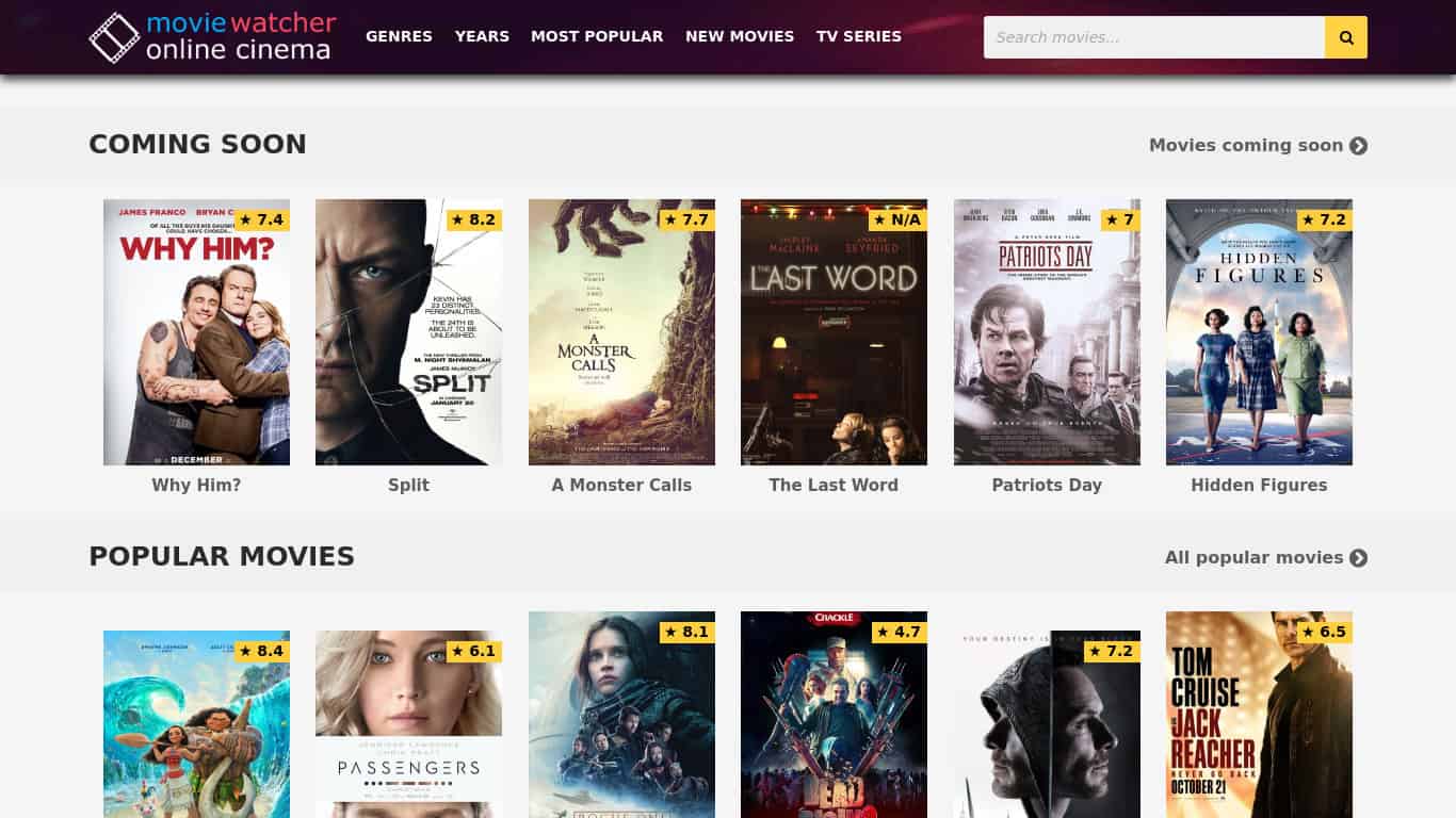 MovieWatcher Alternatives, 30 Sites Like MovieWatcher To Watch Movies In 2022