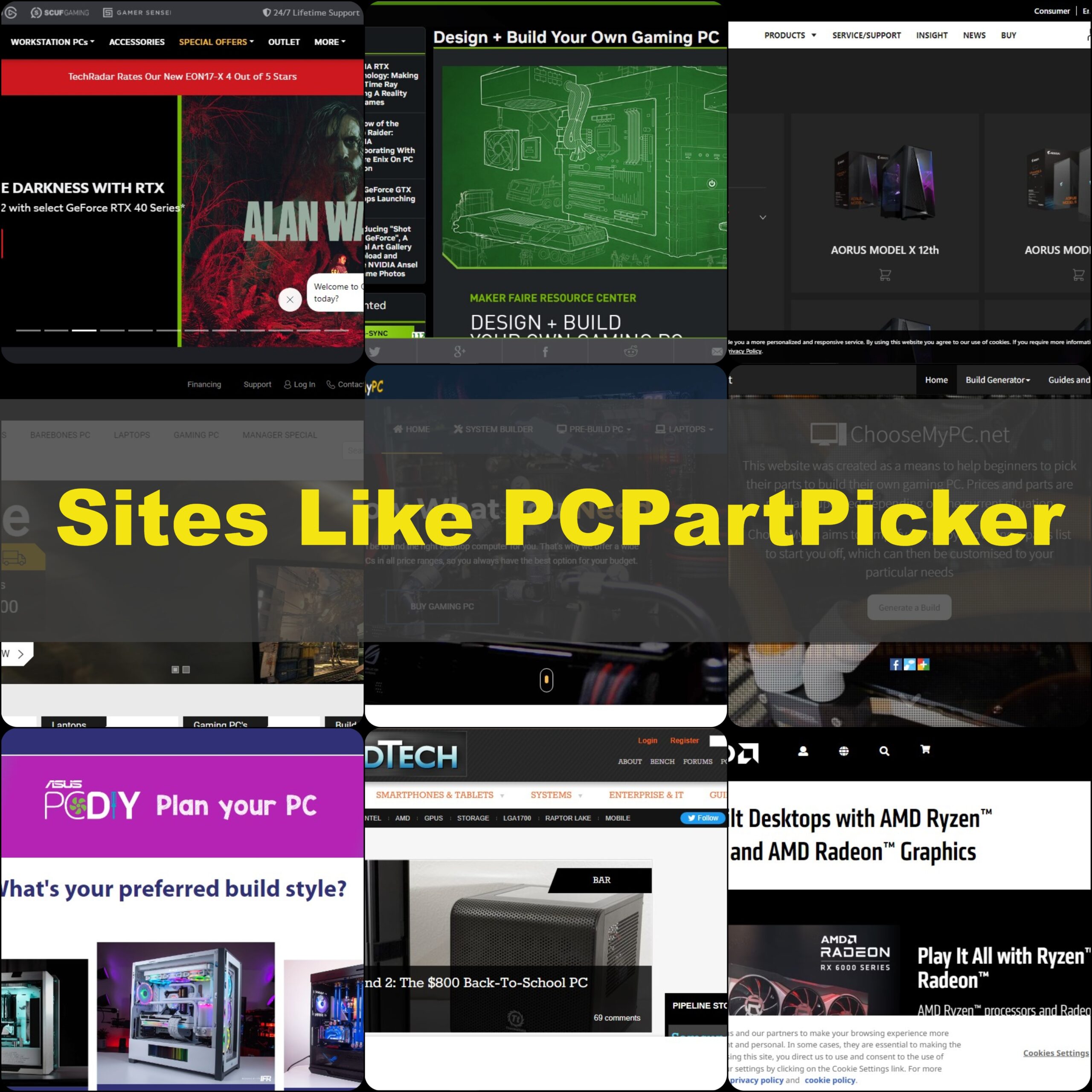 Best Sites like PCPartPicker Make It Easy to Build Your PC